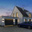 LED Outdoor Wall Light, Mains Powered, IP65 Weatherproof, 12W 3000K Warm White, Up And Down Exterior Lamp With White Shade