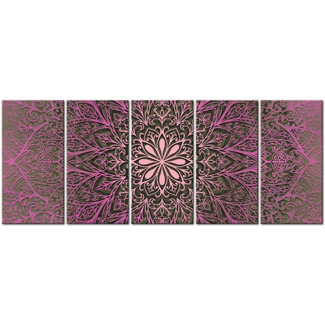 Leinwandbild Pink Mandala