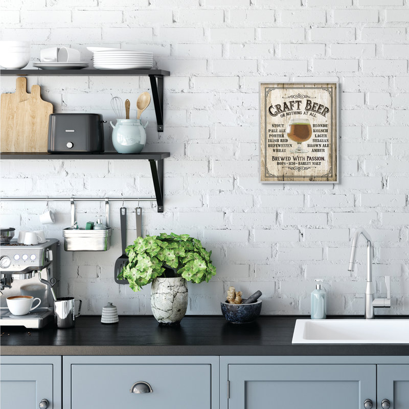 « artisanals sign bar bar texture bar », impression sur bois, Estampe numérique Farmhouse, H 14 po x l 11 po