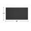 Modern 36 Inch Wide Solid Surface Countertop – Black-122272236