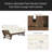 Outdoor Adjustable Patio Wooden Daybed Sofa Chaise Lounge With Cushions For Small Places-420066839-420066841