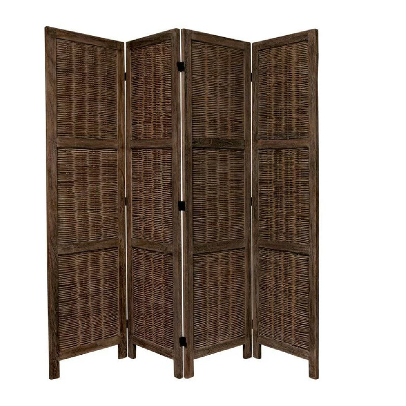 Cloison pliante Mabie, Brun brûlé, 4
