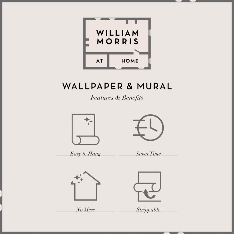 10m x 0.52cm Matte Non-Pasted Wallpaper Roll, Blue