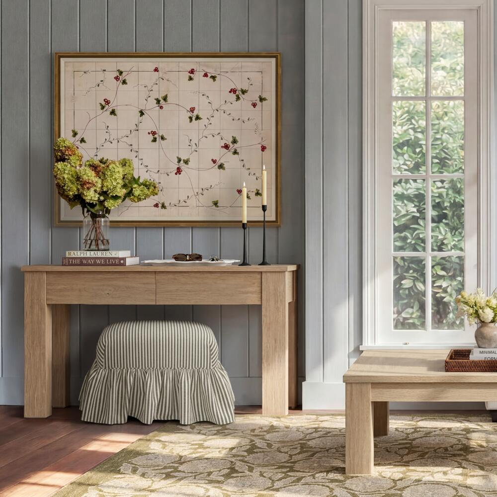 Dutton 60" Console Table, Natural Oak