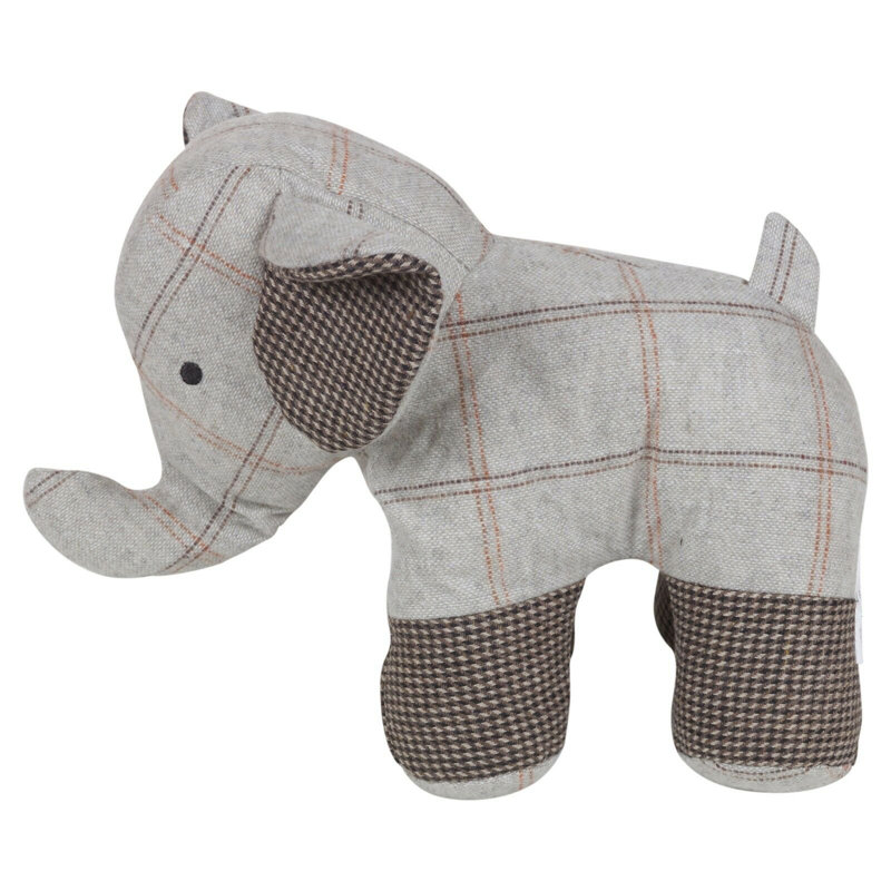 Hartlepool Elephant Plastic Draught Excluder, White/Brown