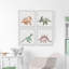 «Pimentel Baby Dinosaurs», ensemble de 4 reproductions encadrées-1204867412