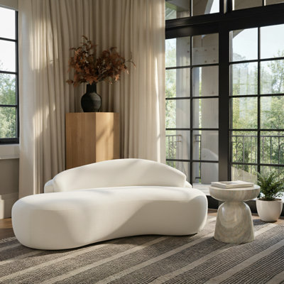 Caspian 79" Chenille Fabric Upholstered Loveseat