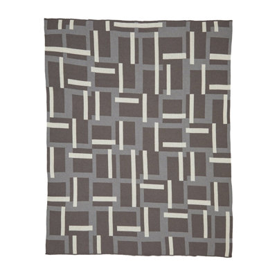 Modern Knit Throw Blanket