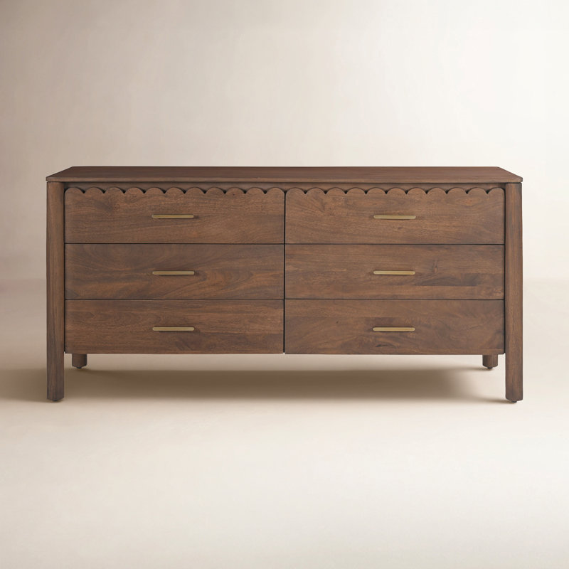Wiley 6 - Drawer Solid Wood Dresser
