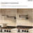 Modern Pot Filler Faucet, 2-Handle Wall Mount Kitchen Faucet for Stove-118158813