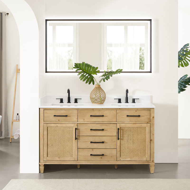 Ensemble de meuble-lavabo double 60 po Salome