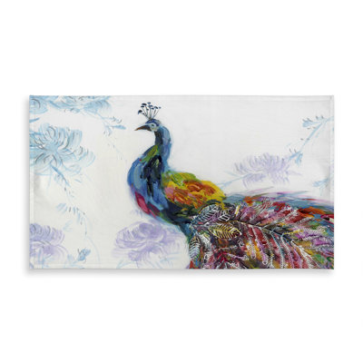 Majestic Peacock Blue Tablecloth | Indoor/Outdoor Home Decor