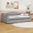 Twin XL Linen Upholstered Daybed with LED Lighting and Dual Storage Drawers-783720433