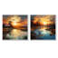 By The Lake Sunrise Reflections I - ensemble de 2 pièces de salon Wall Art-170386540-170386533