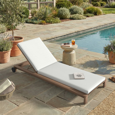 Outdoor Chaise Cushion With Sunbrella Fabric