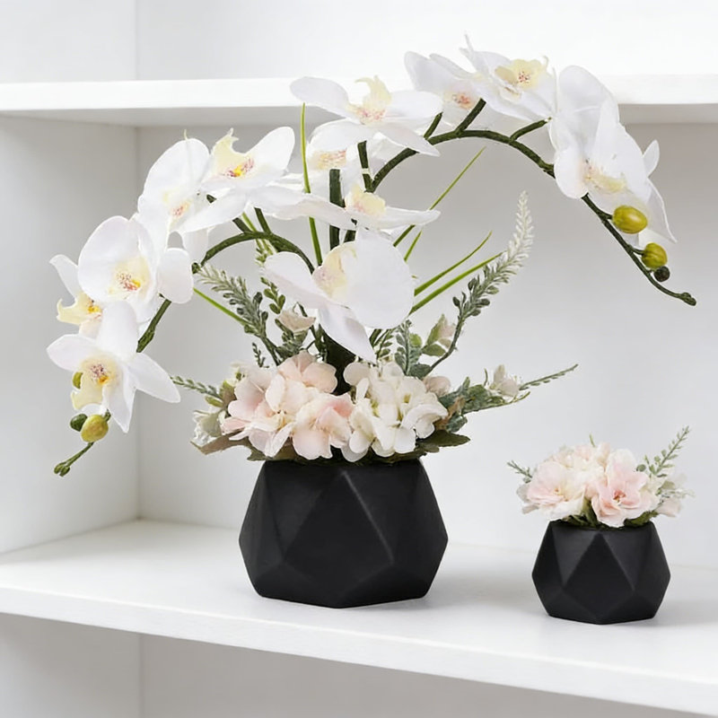 Orchidée artificielle dans un vase Real Touch