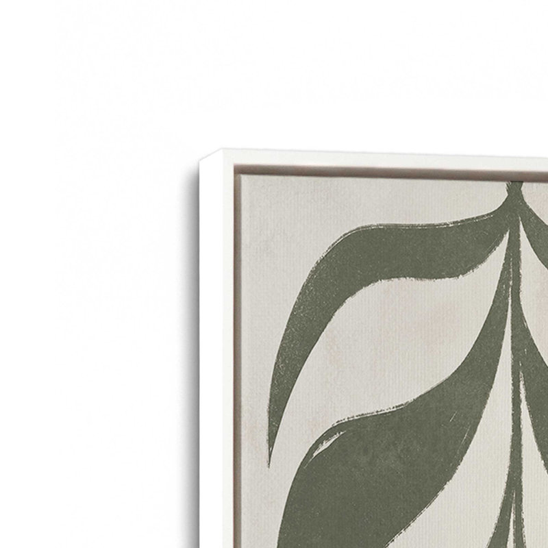 "Floral Simplicity II" par Becky Thorns, reproduction d'art sur toile, H 30 po x l 20 po, Cadre flottant, Blanc