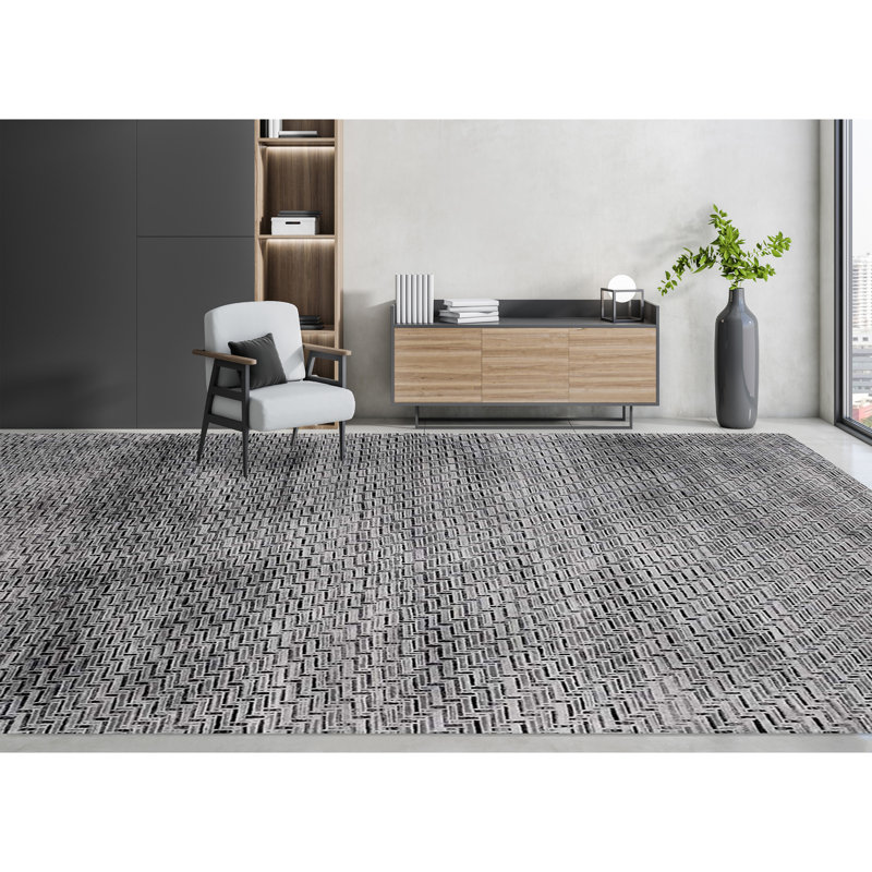 Elegant Chevron Area Rug, Rectangle 5' x 7'