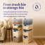 Bac de rangement avec couvercles Homz-71007993-71007994-97291500