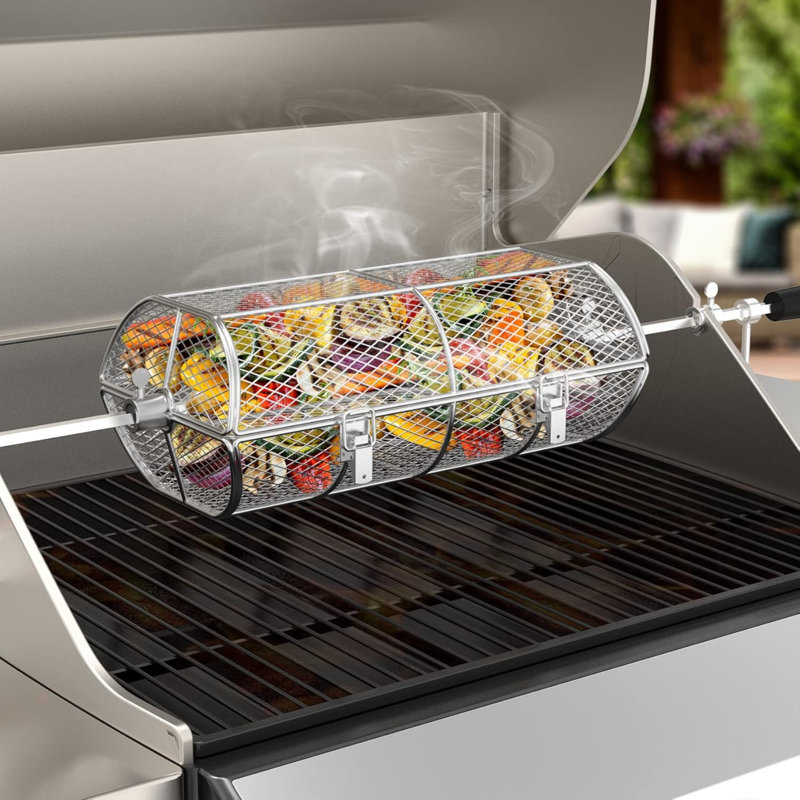 Panier à frites universel en acier inoxydable convenant à tout barbecue au gaz