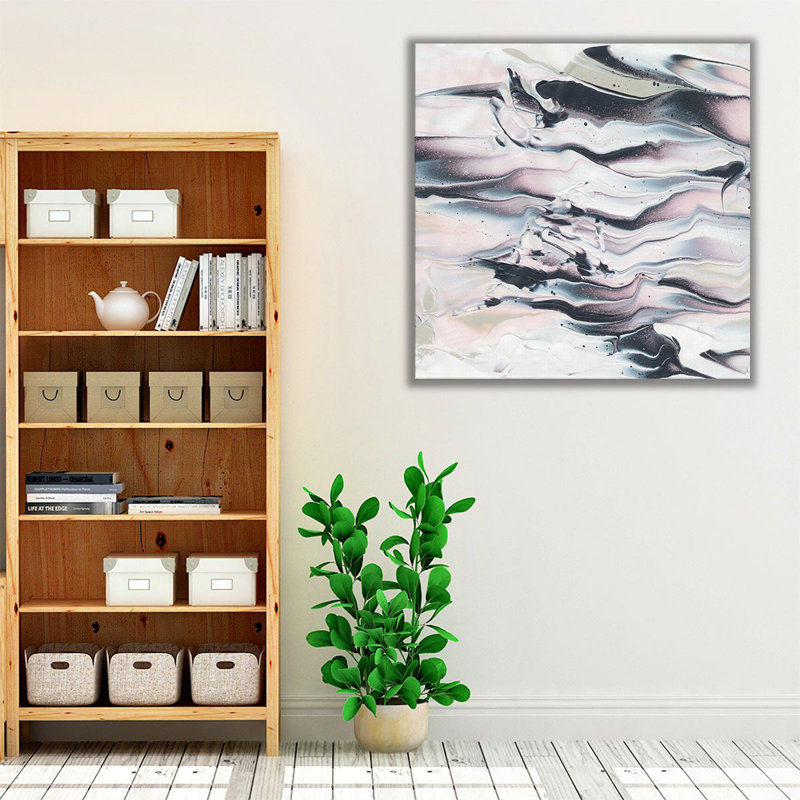 Marble V - reproduction d'art sur toile, H 12 po x l 12 po