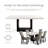 Perrinton 70"W Genuine Marble Top Dining Table