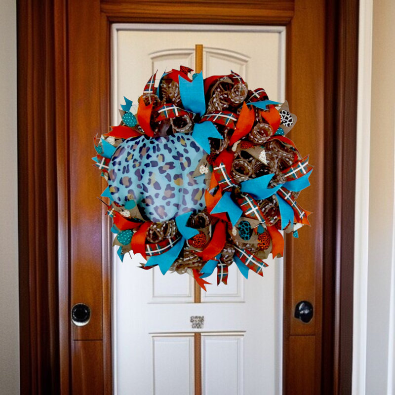 Fall Deco Mesh Wreath 24" 