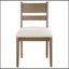 Ensemble de 2 chaises d'appoint en bois gris Modern Farmhouse, durables et confortables