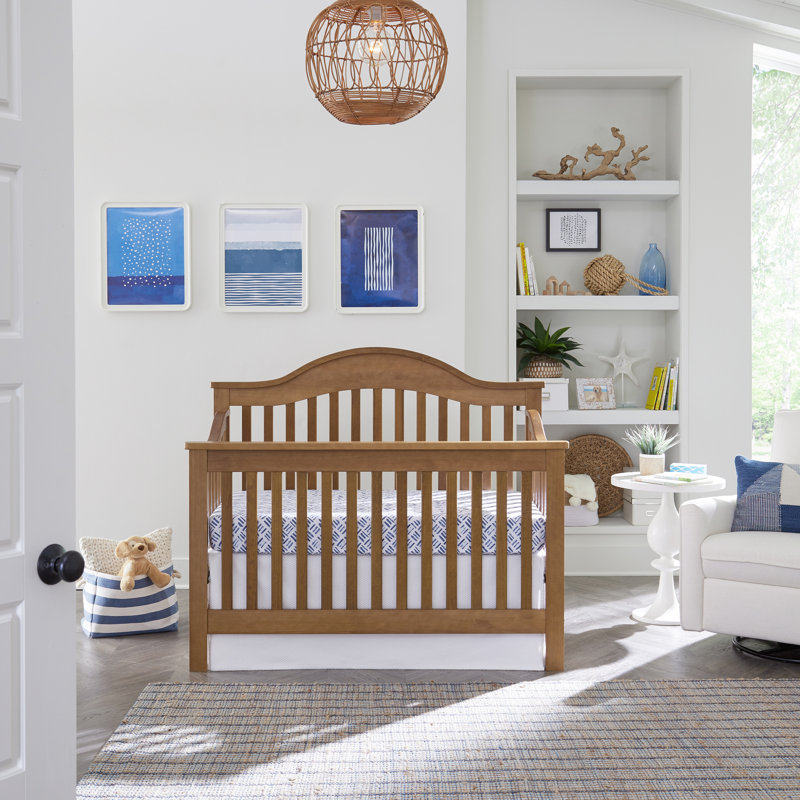 Lit de bébé convertible 4-en-1 Jayden, Châtaigne