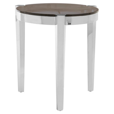 Glass Top End Table