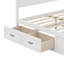 Base de lit avec rangement moderne en bois avec 6 tiroirs, lit plateforme avec support en lattes de bois-384382292