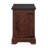 Farmhouse End Table Nightstand Rectangular Farmhouse End Table With Barn Door And Adjustable Storage Shelf, Rustic Sofa Side Table-1406967426