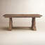 Table de salle à manger à tréteaux en bois massif 76 po McKew