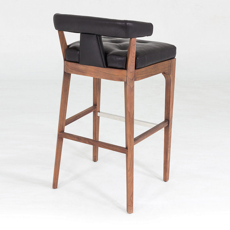 Moderno Stool, Black, Bar Stool (31" Seat Height)
