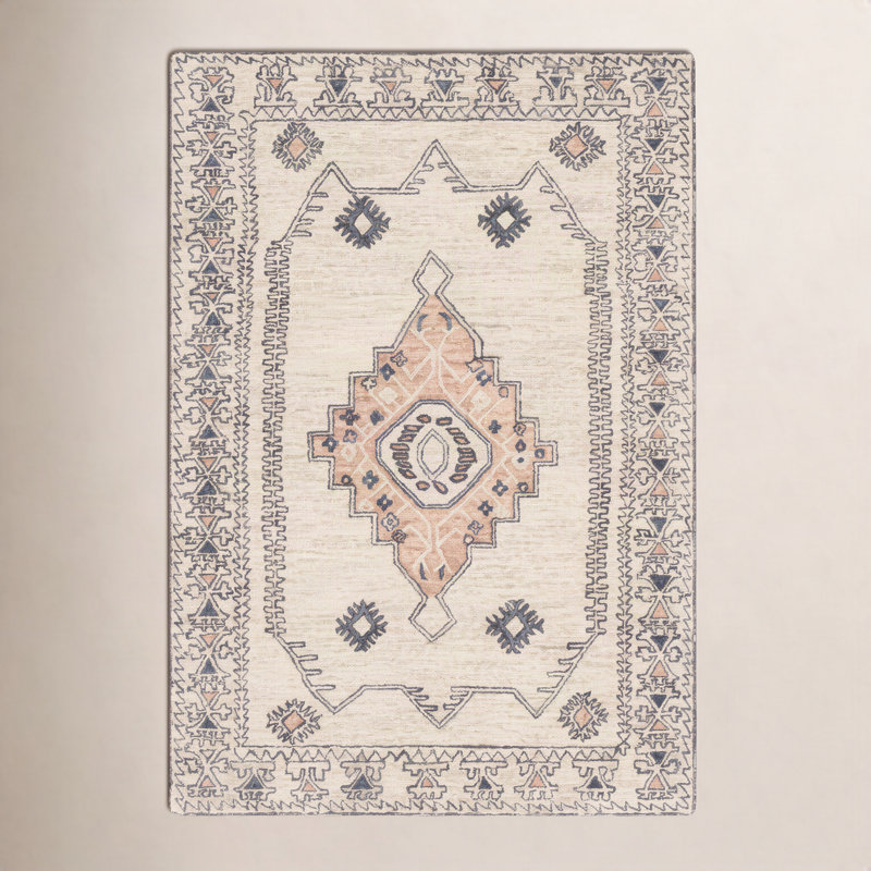 Moore Wool Oriental Indoor Rug, Rectangle 8' x 10'