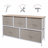 Steel 39.37'' W 5 - Drawer Dresser-118543236