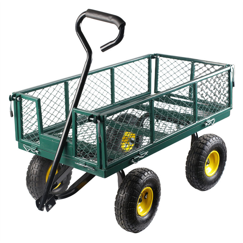 Chariot de jardin en acier 880 lb