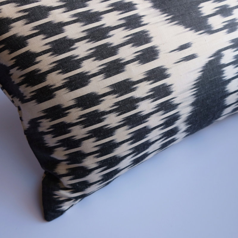 Hopa Abstract Feather Reversible Throw Pillow
