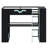 High-Profile Sleeping Platform Featuring Built-in Outlets, Smart Cable Organization, and Dynamic LED Effects-457864805