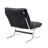Mid-Century Modern Faux Leather Bauhaus Inspired Chrome Leg Lounge Chair-1227648489