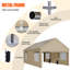 12 pi. L 20 pi. D Carport Garage robuste -98773819