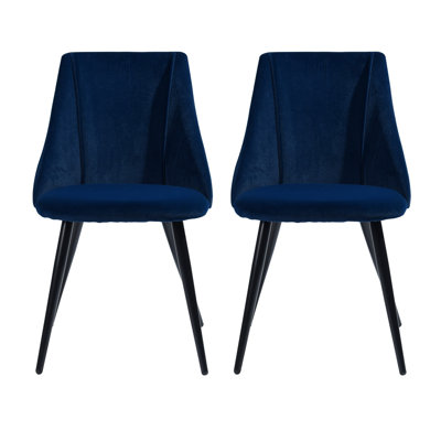 Tyrell 47cm H Short-haired Velvet Upholstered Side Chair