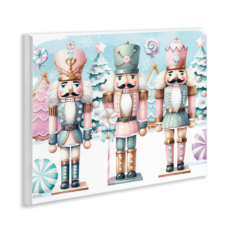 «Pastel Nutcracker Trio», art mural par Nicole DeCamp