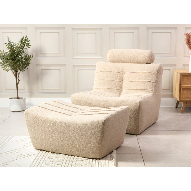 Suvetha Upholstered Accent Chair, Beige