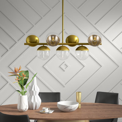 Azareyah 7-Light Dimmable Mid-Century Modern Chandelier