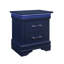 Table de chevet bleue Charlton avec DEL