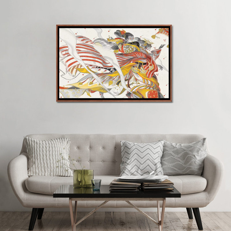 Vent de dames par Sija Hong - reproduction d'art, Pas de tapis, H 32 po x l 48 po x 1,5 po
