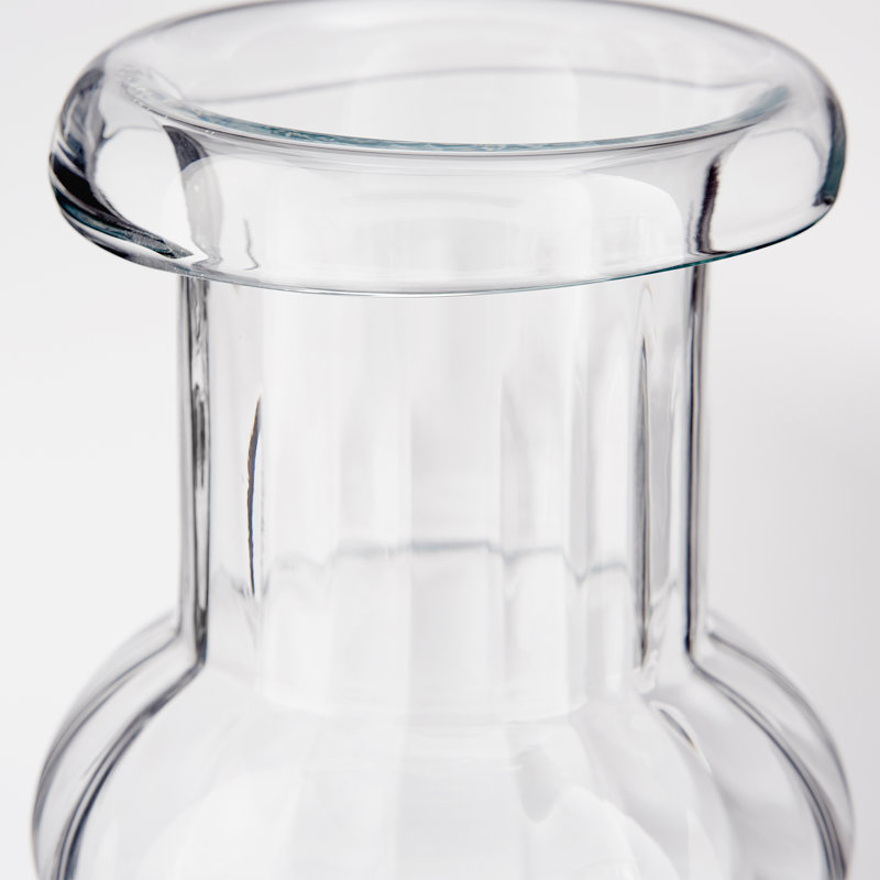 Hurley Glass Table Vase, 12.5" H x 7.5" W x 7.5" D