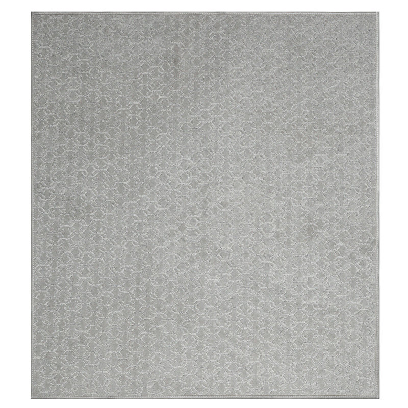 Tapis géométrique gris, Carré 4 pi