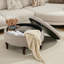 Repose-pieds de rangement rembourré en lin Ellersick-1246906377